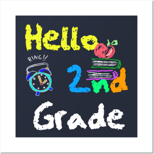 Second Grade Team Happy First day of School 2nd Grader Teacher Gift Posters and Art